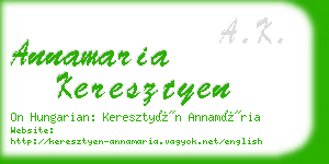 annamaria keresztyen business card